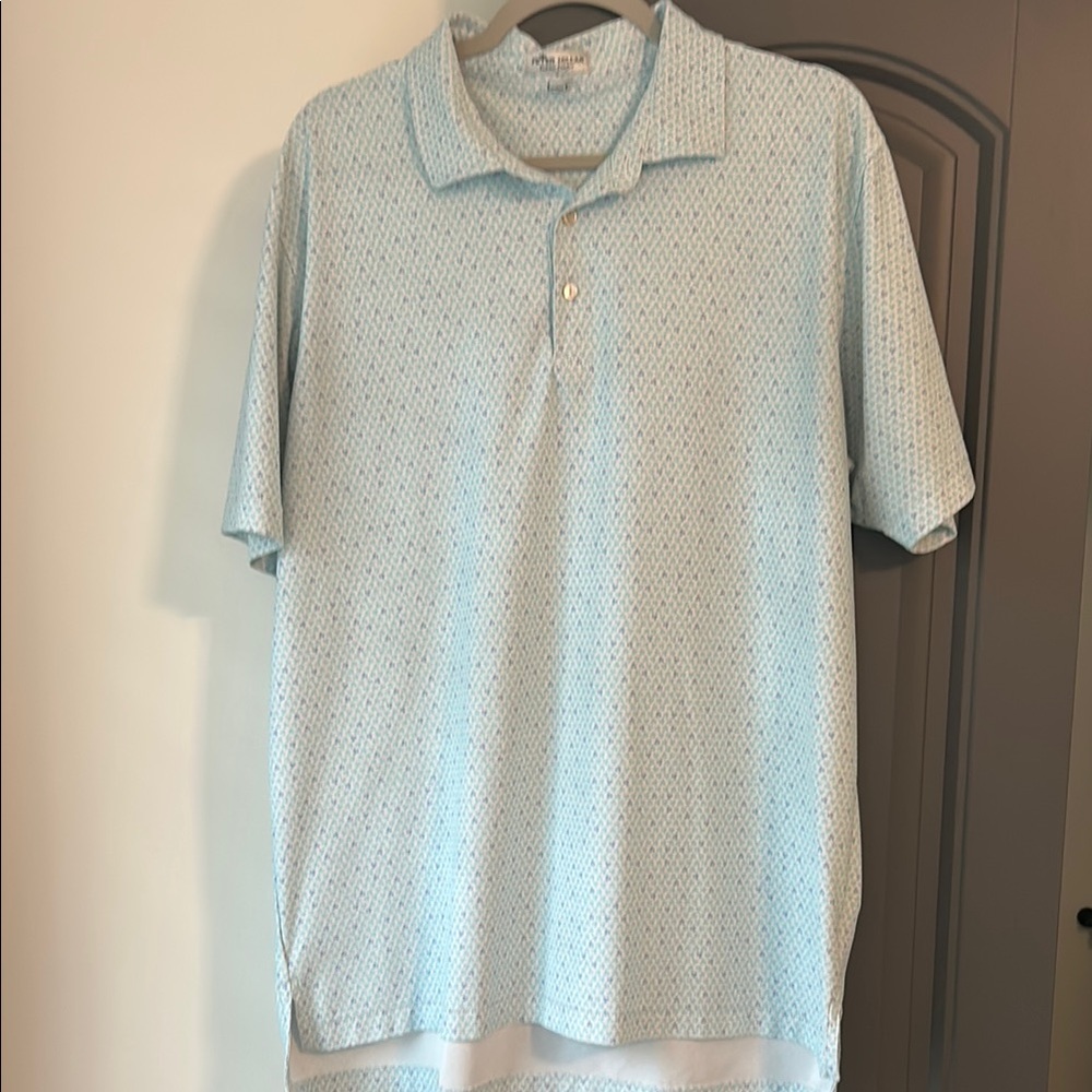 Peter Millar Blue Polo Shirt Classic Style